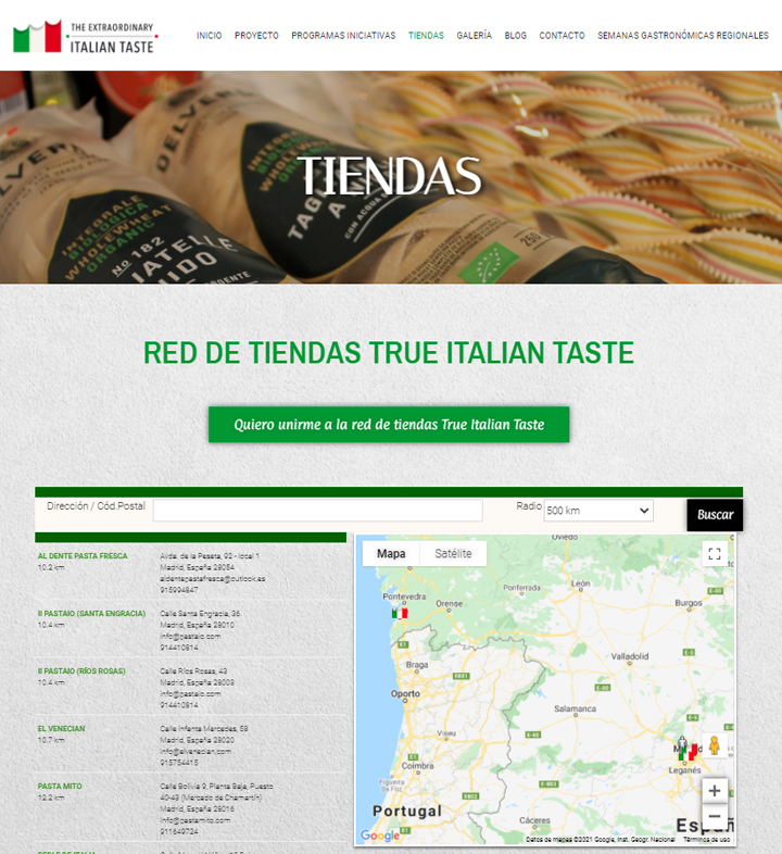 100 Autentico - True Italian Taste - Tiendas