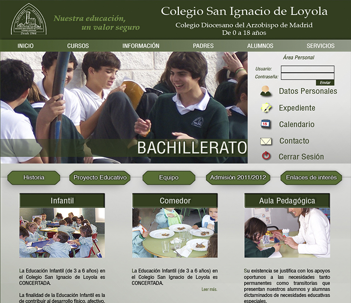 Colegio San Ignacio de Loyola de Torrelodones - Portada